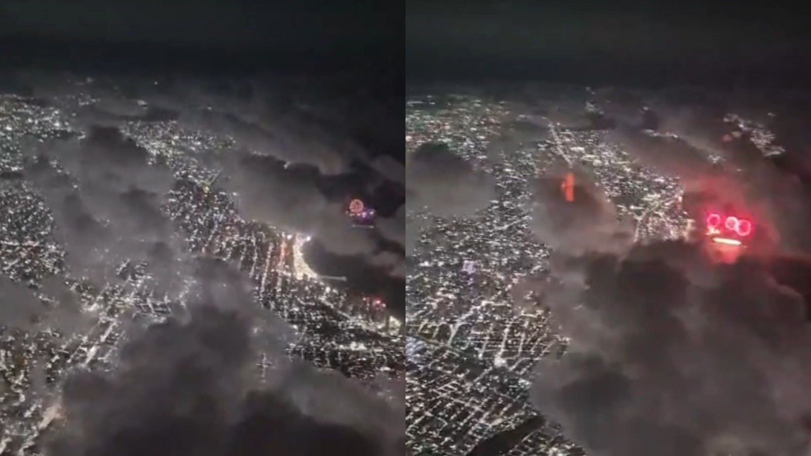 Vídeo: Piloto filma queima de fogos em Fortaleza durante voo na virada do ano