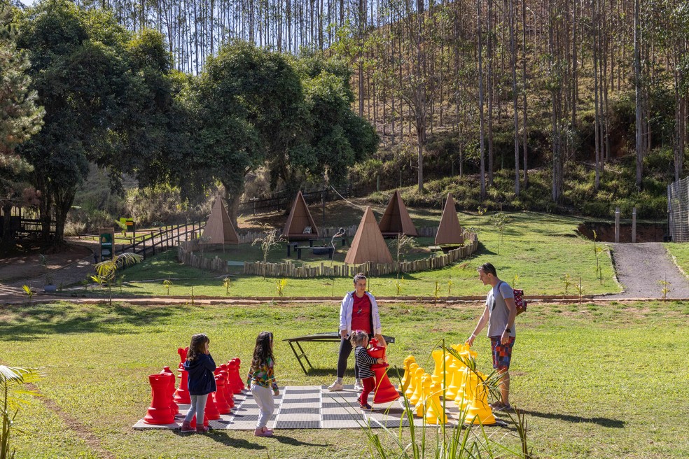 O Eco Parque é um espaço de lazer para toda a família, com diversas atrações e cantinhos para relaxar — Foto: Divulgação