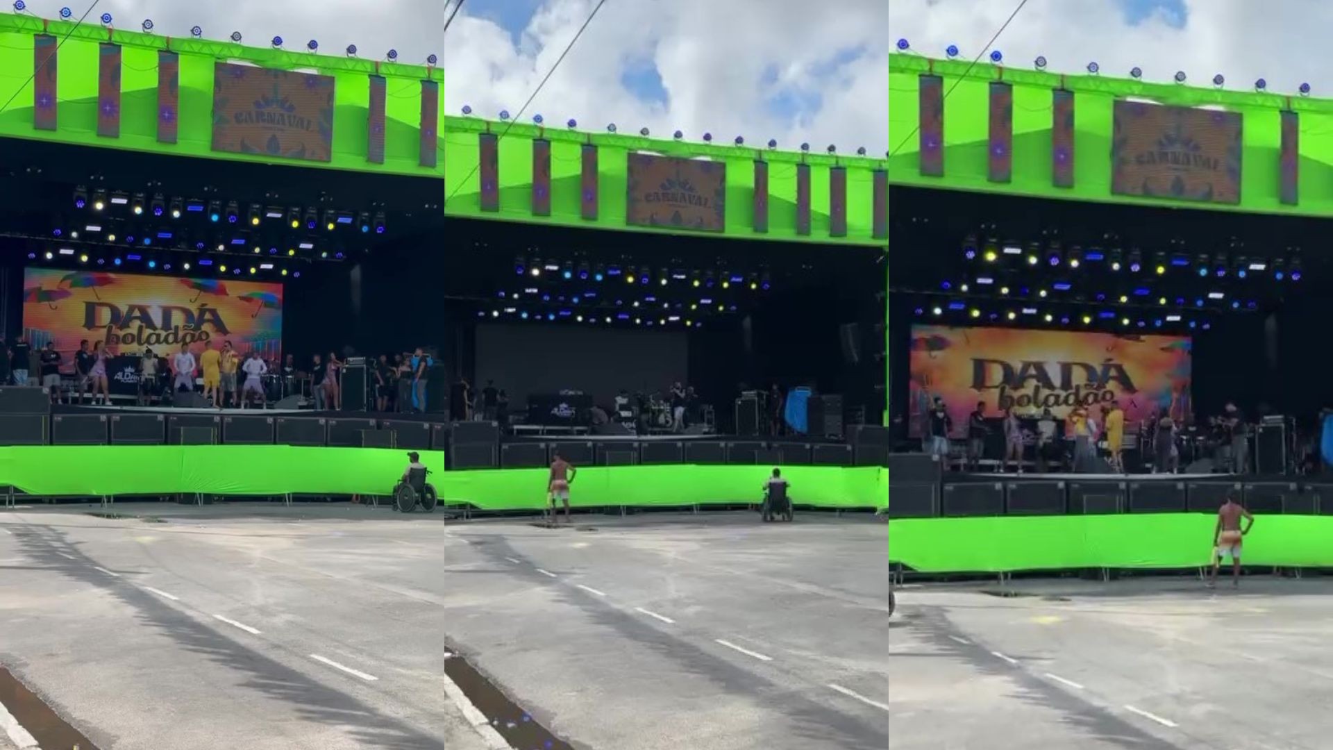 Fenômeno do brega funk, Dadá Boladão faz show no carnaval de Goiana para dez pessoas; VÍDEO