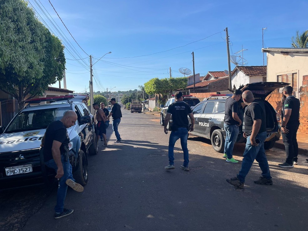 Operação Repique da Polícia Civil foi realizada nesta quinta-feira (14), em Herculândia — Foto: Divulgação
