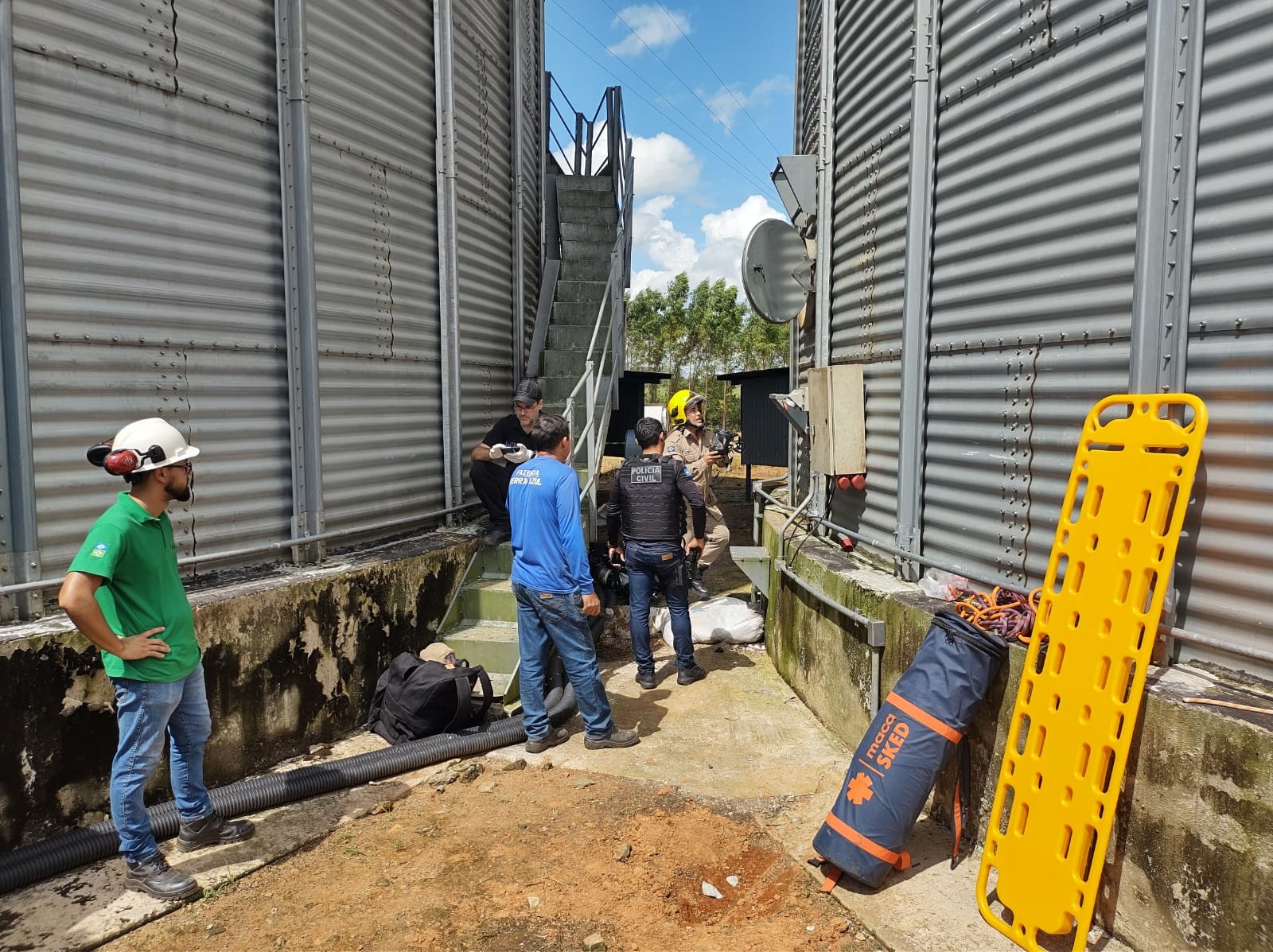 Funcionário morre ao cair em silo de grãos em MT
