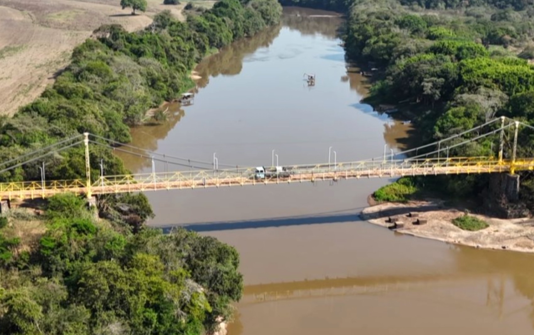 Única ponte suspensa de Minas é reaberta após reforma e volta a ligar São Gonçalo do Sapucaí e Turvolândia