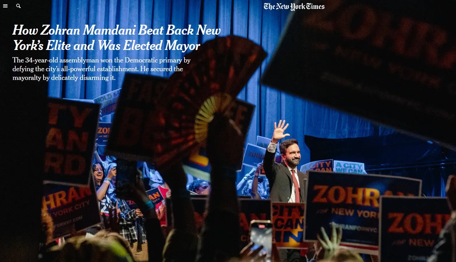 'Trump saiu com nariz sangrando', 'populista que desarmou poderosos': veja repercussão da vitória de Mamdani em NY