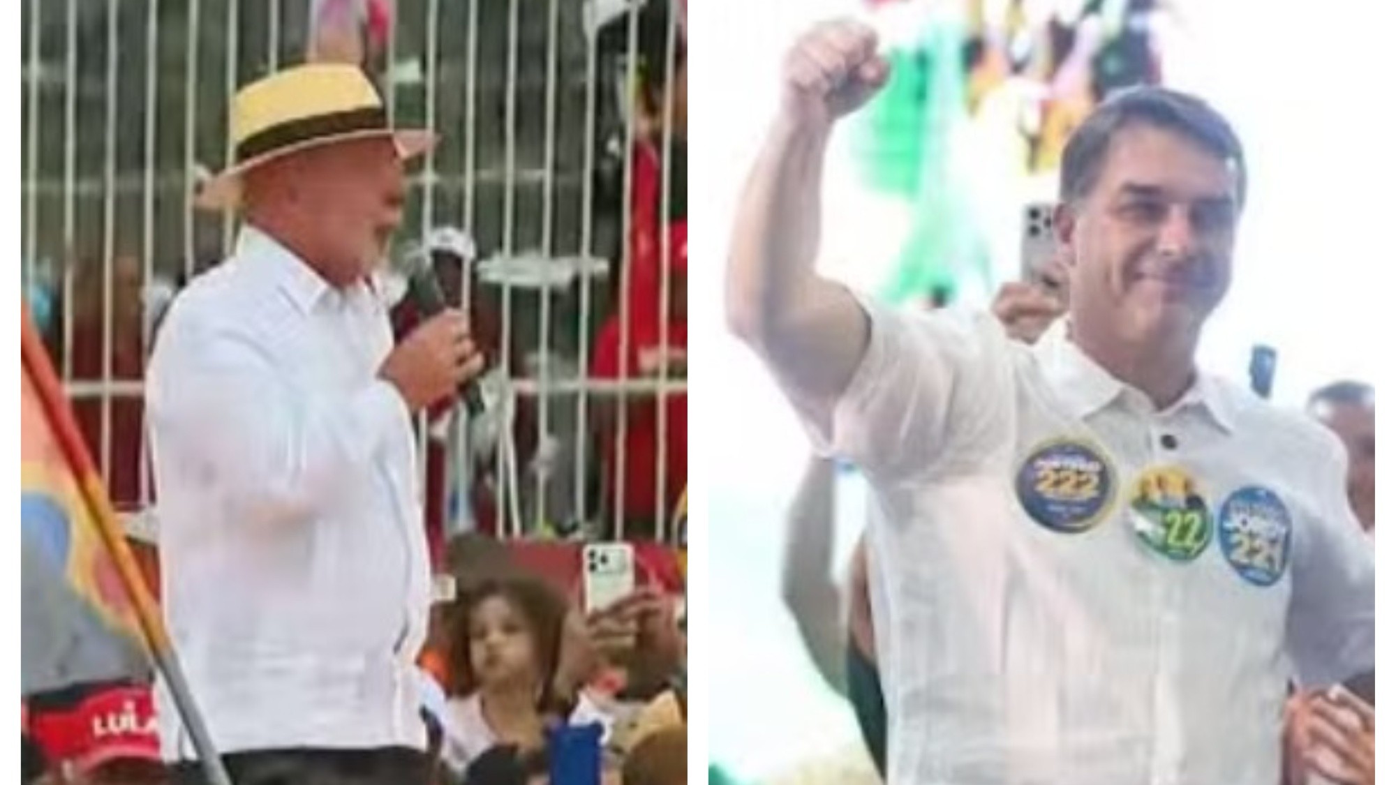 Em campanha simultânea no Rio, Lula defende prender criminosos; e Flávio fala em ‘guerra’ ao crime