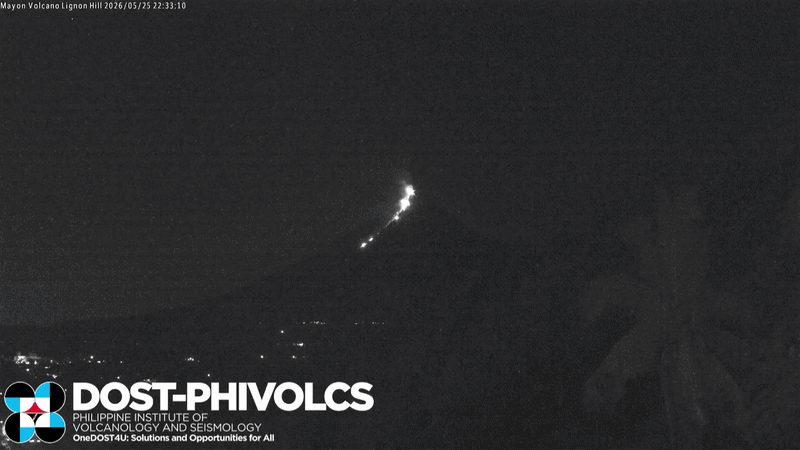 VÍDEO: Meteoro cruza céu durante erupção do vulcão Mayon nas Filipinas