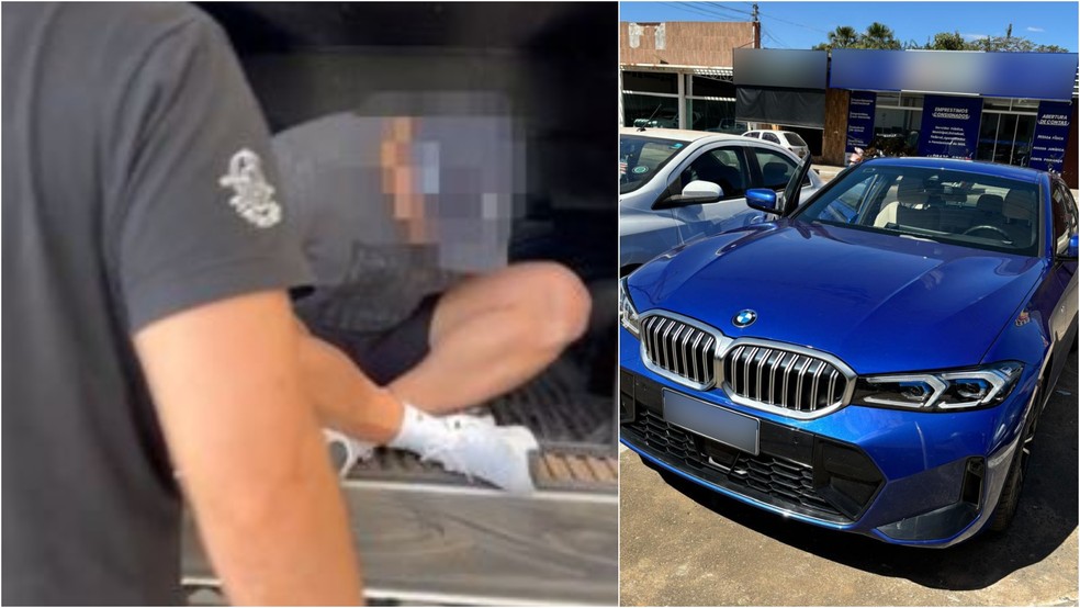Polícia apreendeu carros de luxo com hacker que tentou desviar o salário de mais de 600 servidores públicos do Ceará. — Foto: Polícia Civil/ Divulgação