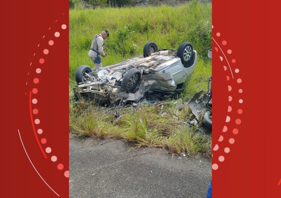 Policial militar morre após um jovem de 24 anos causar um acidente ao fugir de uma blitz, em Vera Cruz — Foto: Reprodução/Redes Sociais
