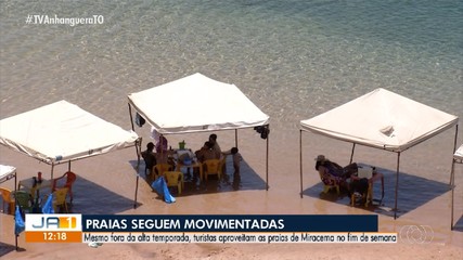 Turistas movimentam praias de Miracema