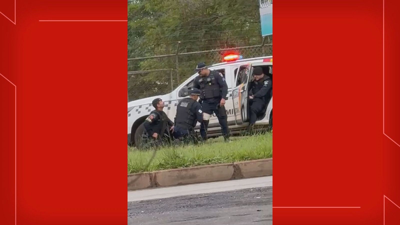 Pessoa em situação de rua é baleada após esfaquear PM no DF; veja VÍDEO