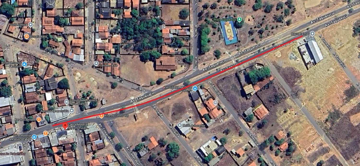 Avenida que filho de servidora dirigiu caminhonete do governo tem praça, faixa de pedestre e limite de 40 km/h