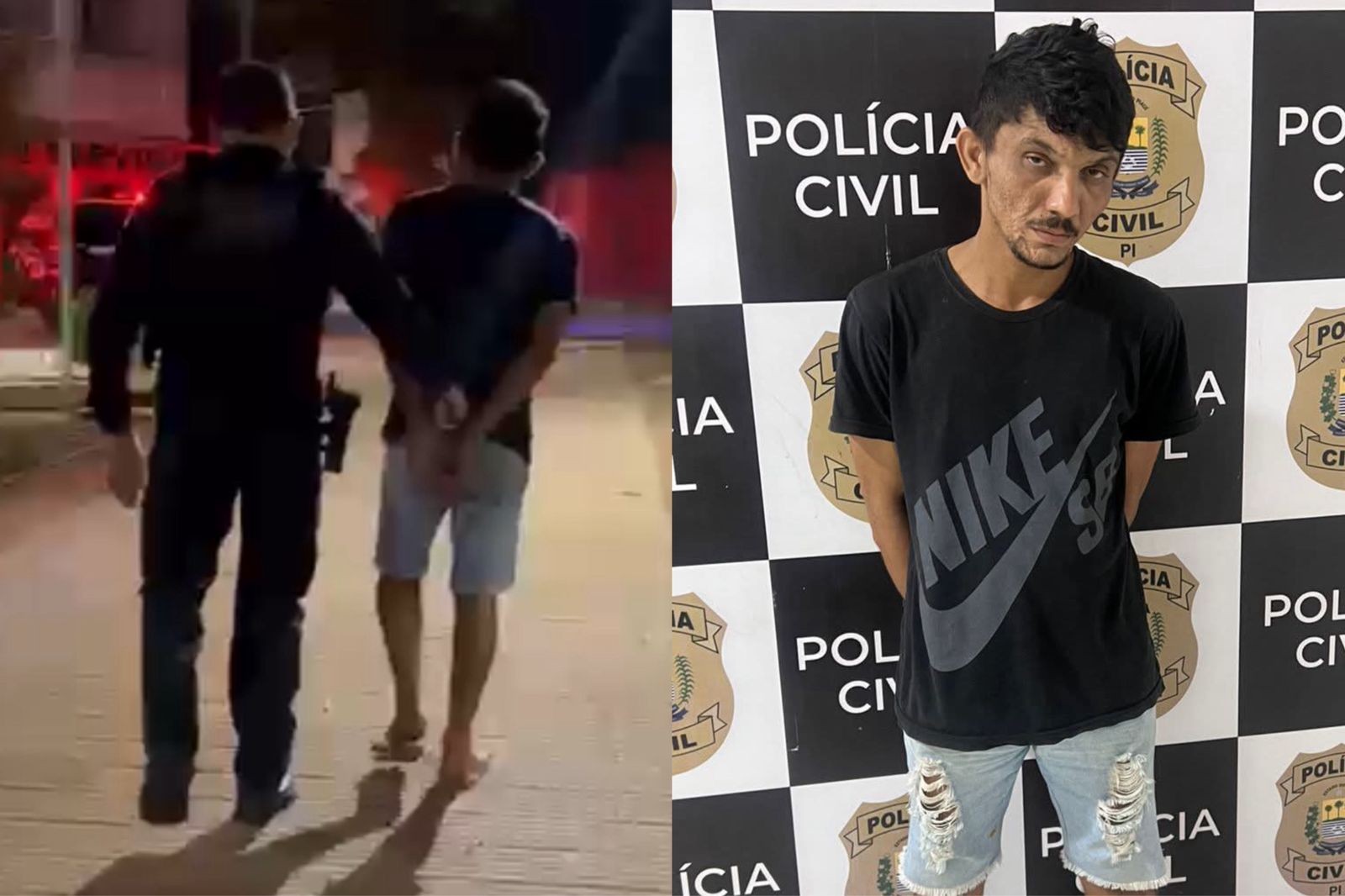 Foragido por roubo e furto tenta enganar policiais e é recapturado no Centro de Teresina