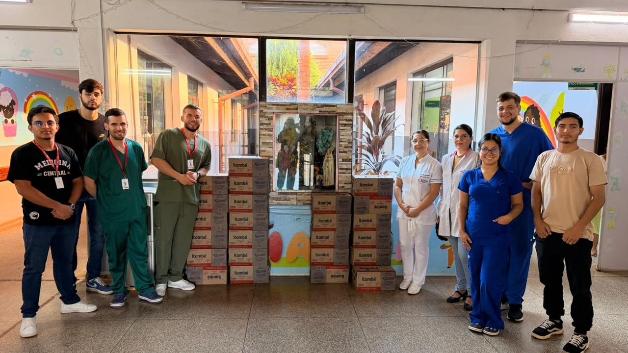 Hospital Regional de Pedro Juan recebe doações de leite da UCP/Interamericana