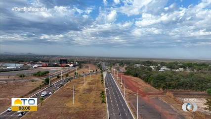 Confira imagens do trânsito sobre a ponte do Ribeirão Taquaruçu