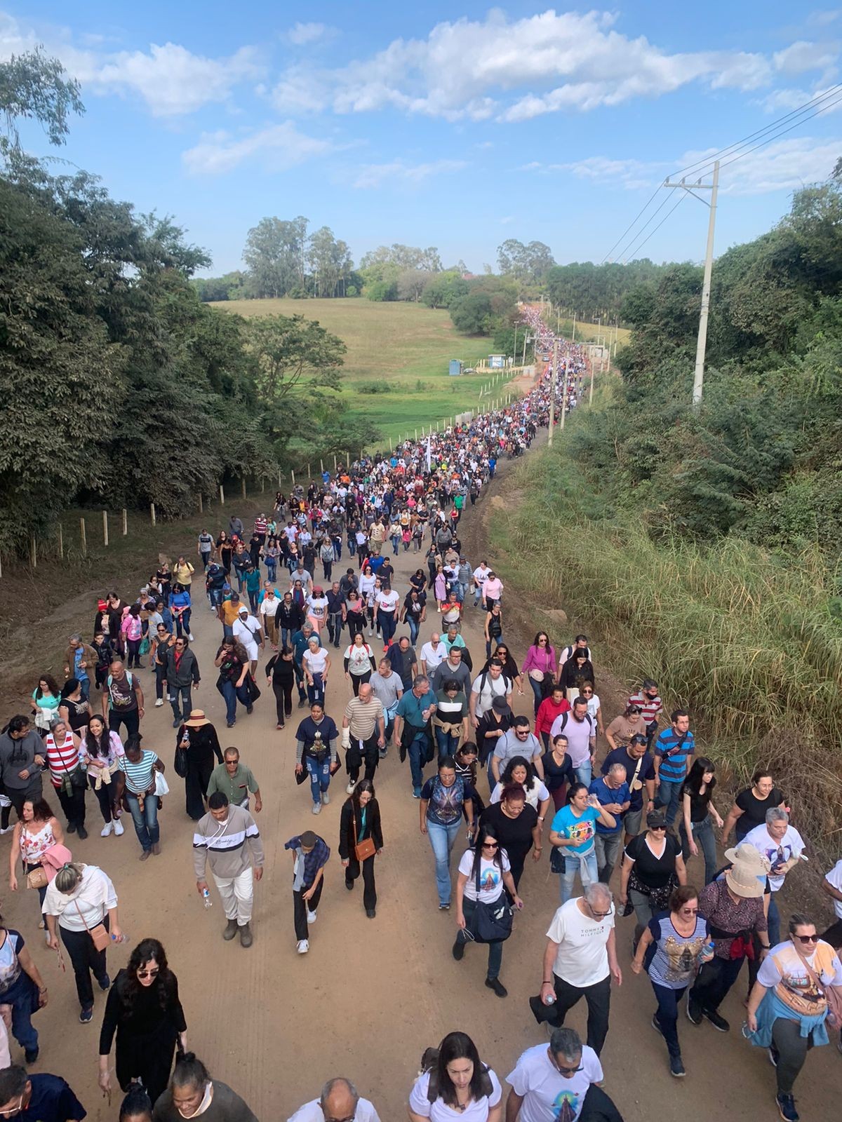 Romaria de Aparecidinha reúne cerca de 50 mil pessoas em Sorocaba