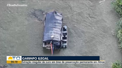 Operação desarticula ponto de garimpo ilegal na zona rural de Almas