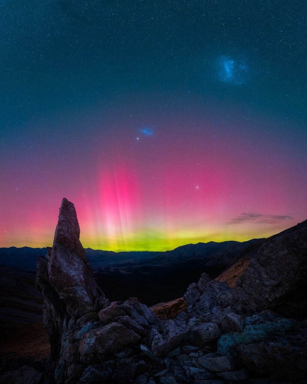 O raro vislume das auroras boreais nas melhores imagens de 2023