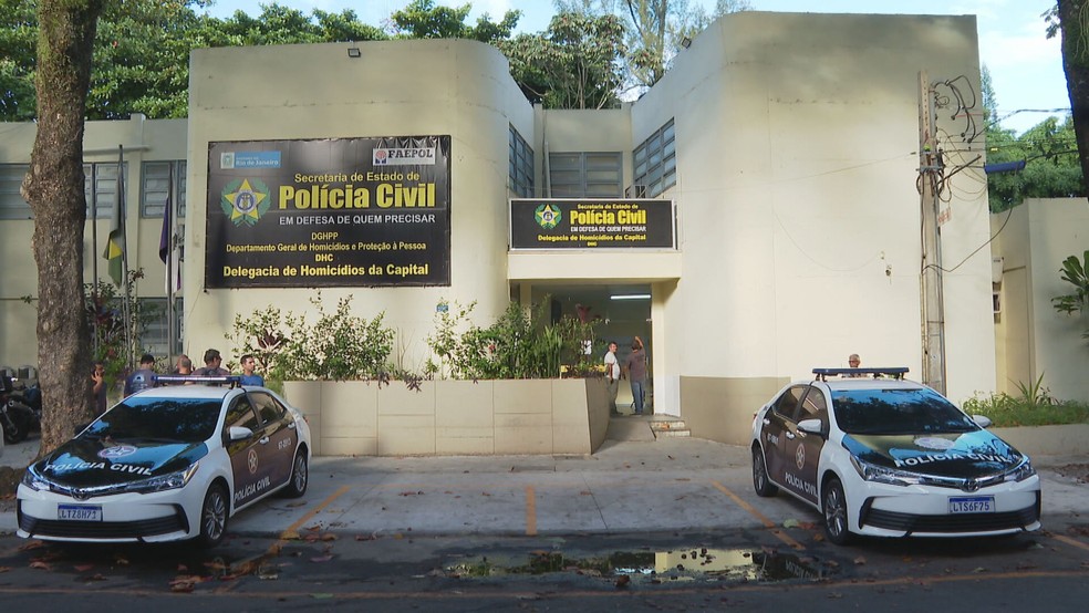 Delegacia de Homicídios da Capital — Foto: Reprodução/TV Globo