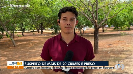 Homem suspeito de cometer uma série de crimes é preso em Palmas