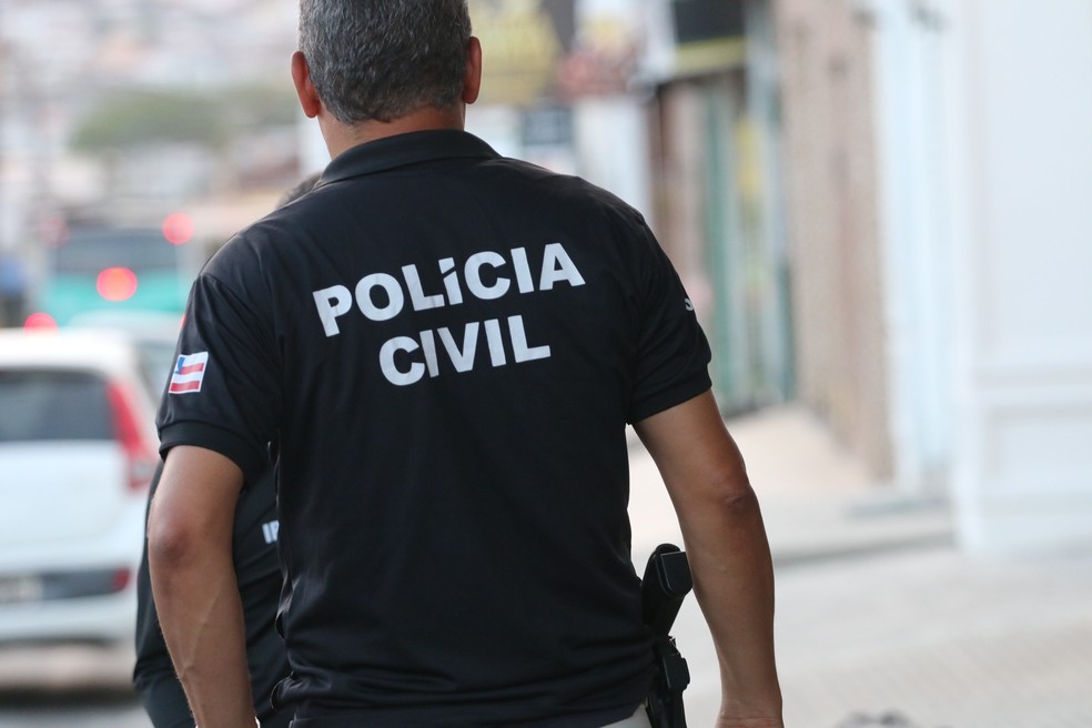 Suspeito foi levado para a Delegacia de Jacobina, no norte da Bahia — Foto: PCBA