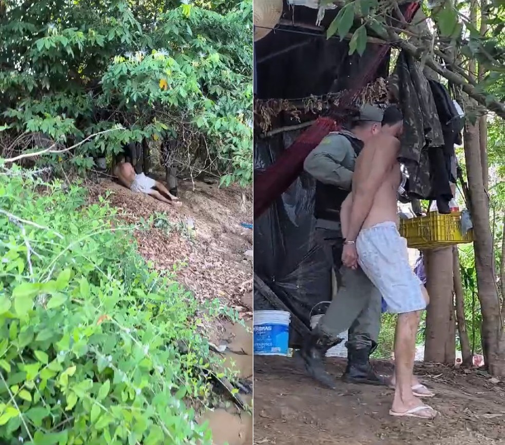 Foragido de penitenciária furta barco, faz percurso de 200 km em rio e é preso enquanto dormia — Foto: Divulgação/PMPI