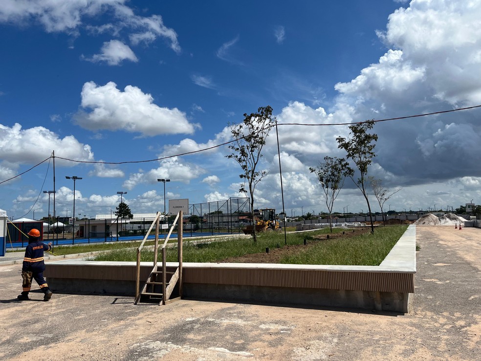Obras do Parque da Cidade serão muito marcadas pelo trabalho do paisagismo para preencher grande área descampada de antigo aeroporto em Belém. — Foto: Taymã Carneiro / g1