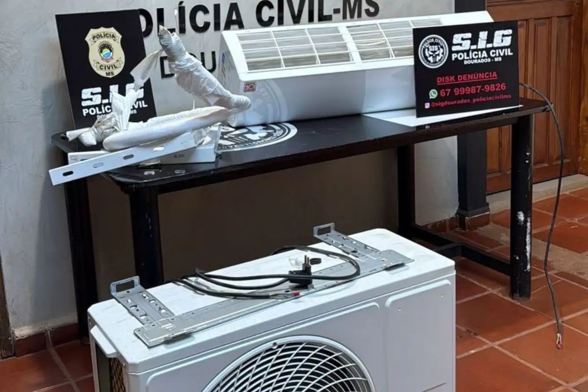 Homem é preso por furtar ar-condicionado de unidade de saúde e instalar em casa em MS