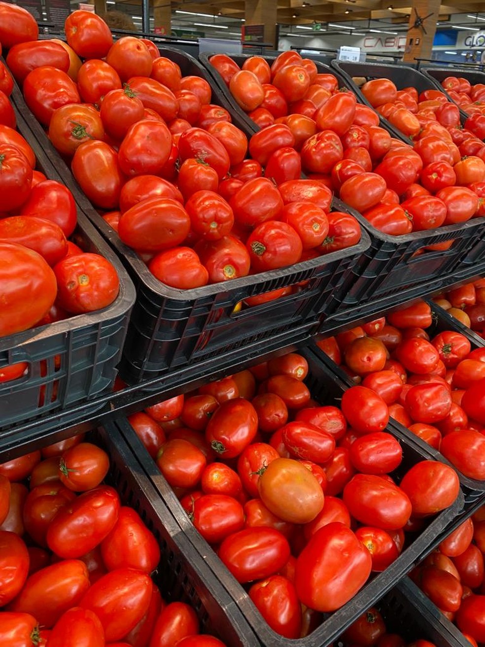 O tomate apresentou alta de 14% — Foto: Augusto César Gomes