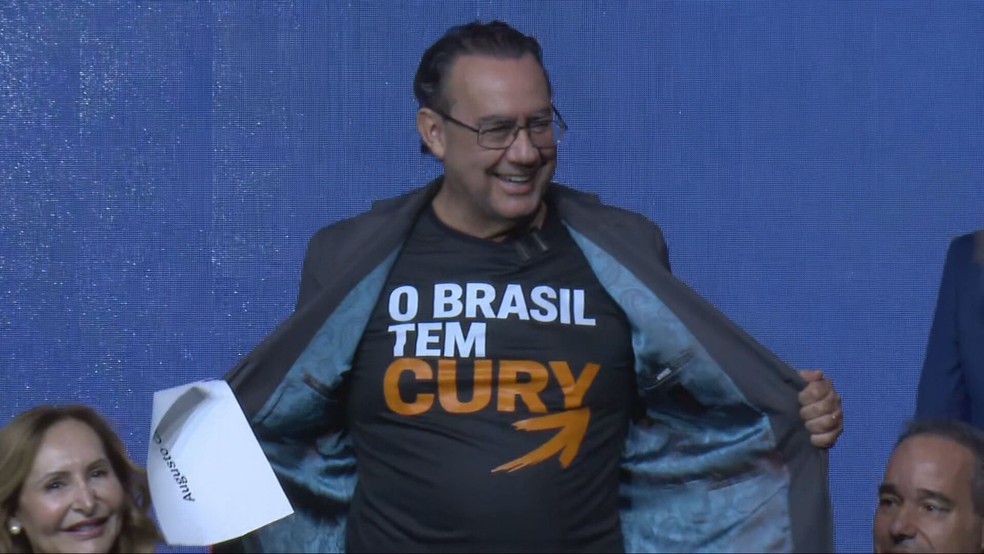 Augusto Cury lança pré-candidatura à Presidência da República pelo Avante — Foto: TV Globo/ Reprodução