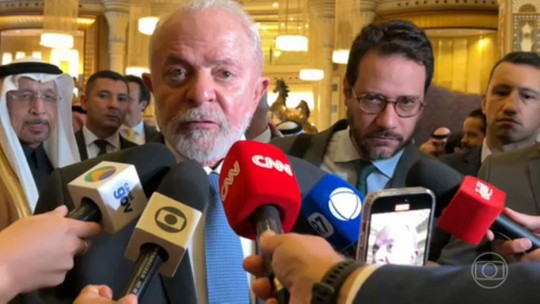 Lula chega a Doha, no Catar, após se encontrar com empresários e autoridades sauditas  - Programa: Jornal Nacional 