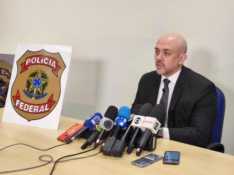 O delegado da Polícia Federal João Paulo Garrido Pimentel — Foto: Raoni Alves/g1