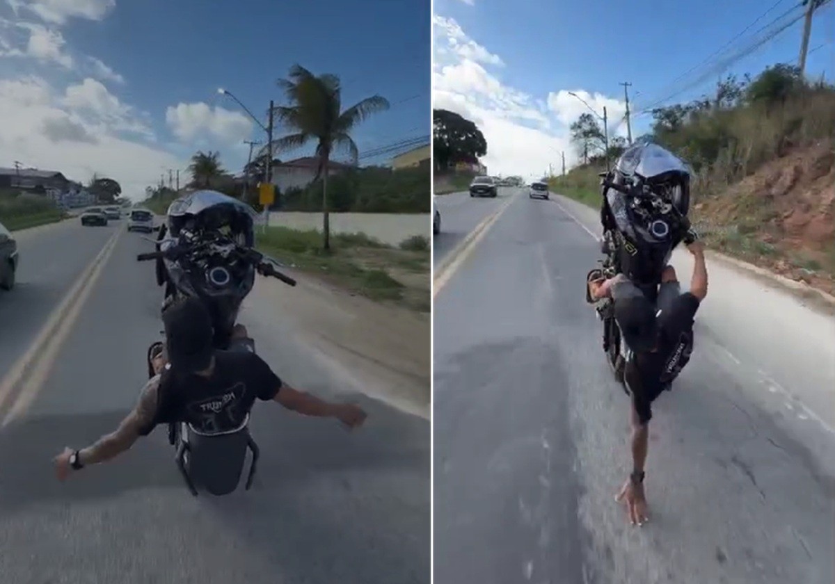 Motociclistas postam vídeos fazendo 'grau' em rodovias da Região dos Lagos; polícia investiga