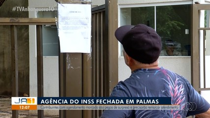 Contribuintes com agendamento são pegos do surpresa com agência do INSS fechada em Palmas