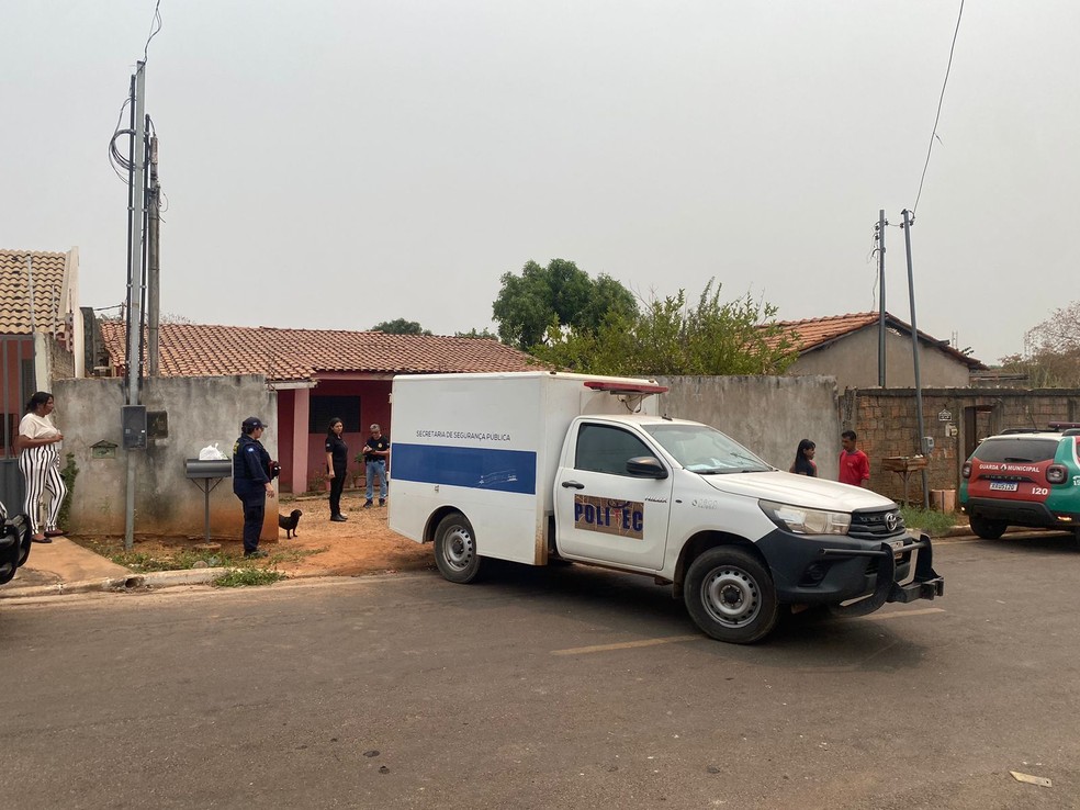 Caso foi registrado no Bairro Jardim Paula II, em Várzea Grande — Foto: Nathan Goulart/TV Centro América