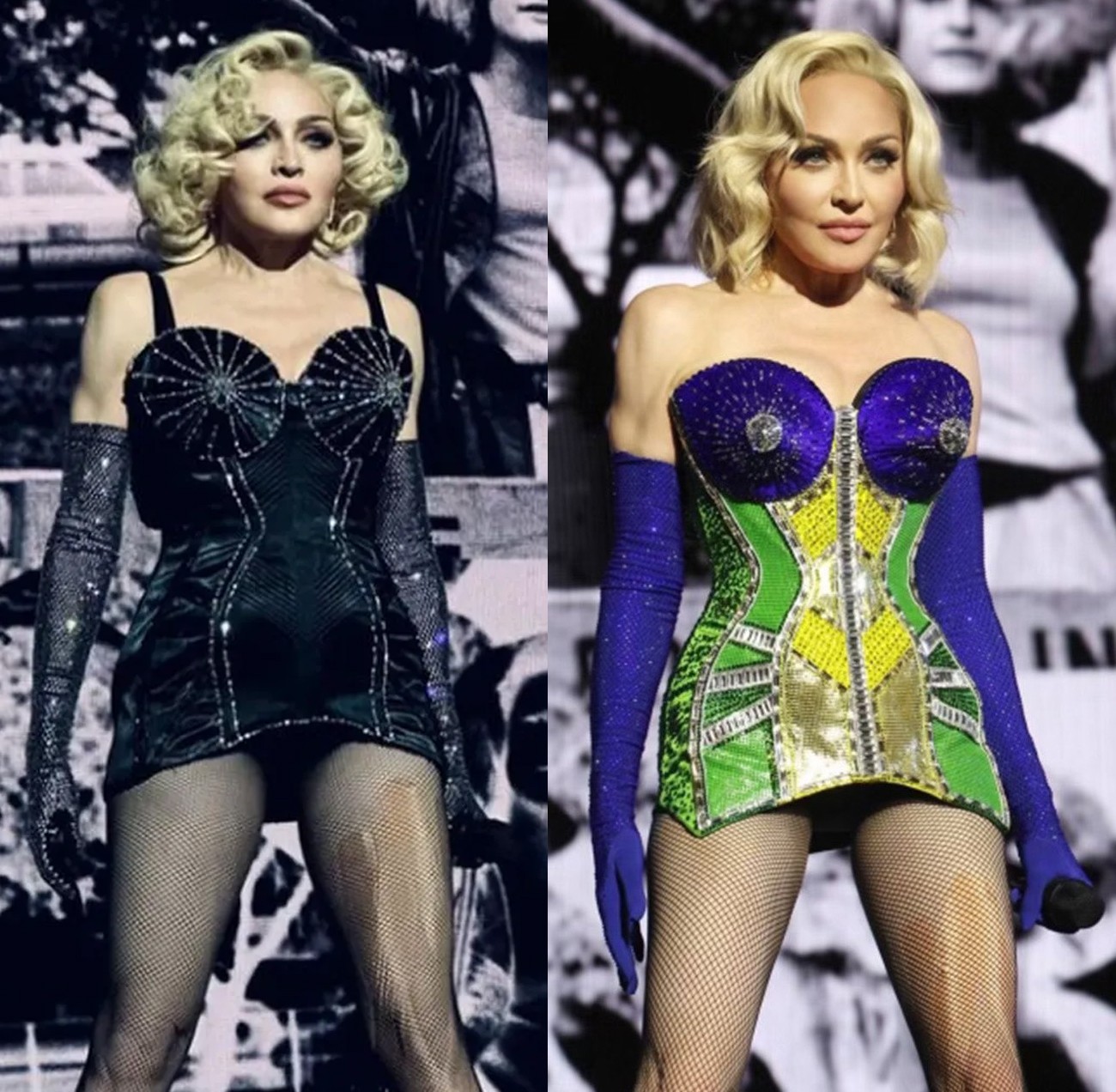 Jean Paul Gaultier mostra detalhes da produção de corpete usado por Madonna com as cores do Brasil