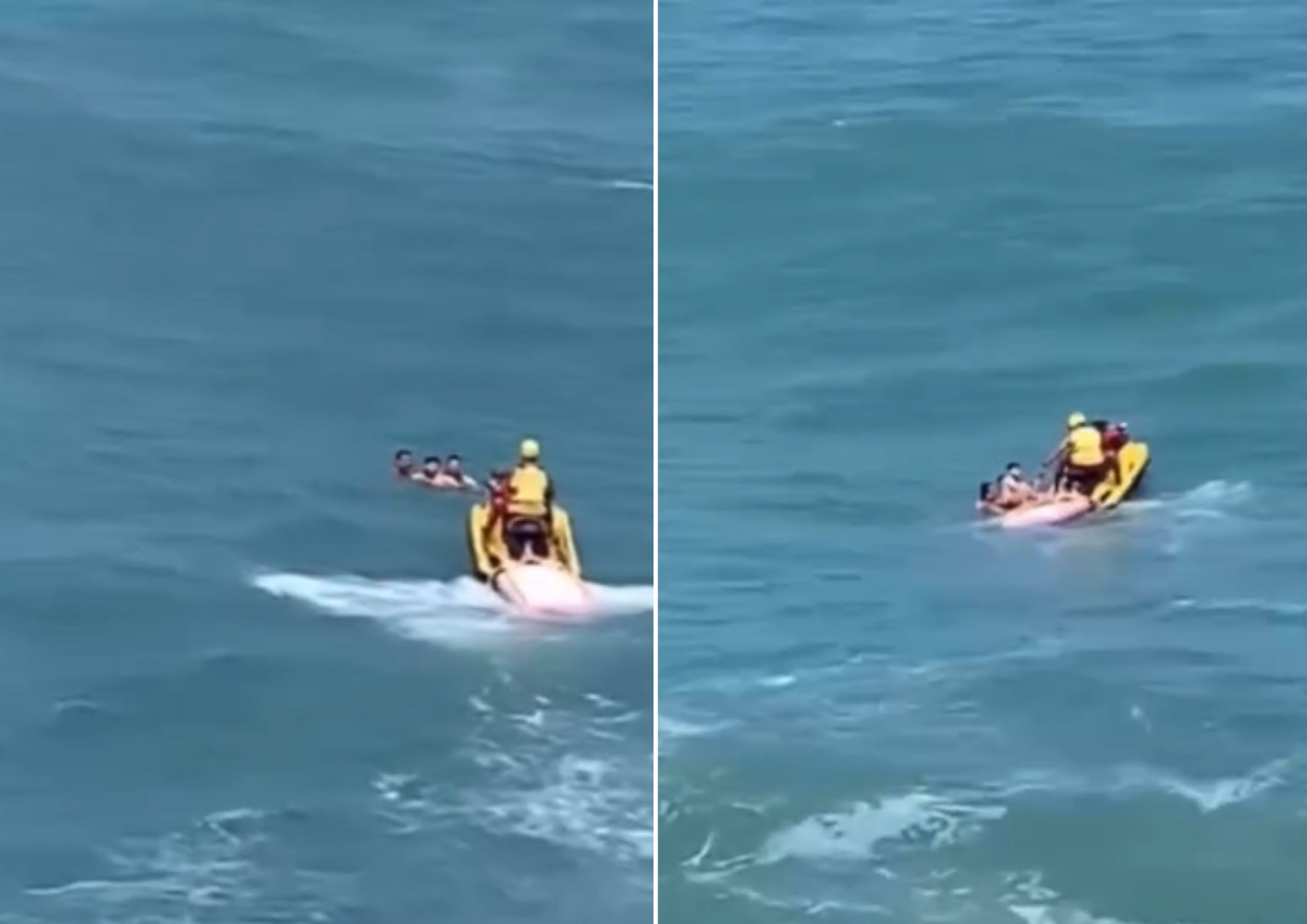 Banhista é resgatado por guarda-vidas após ser arrastado por correnteza no litoral de SP; VIDEO 