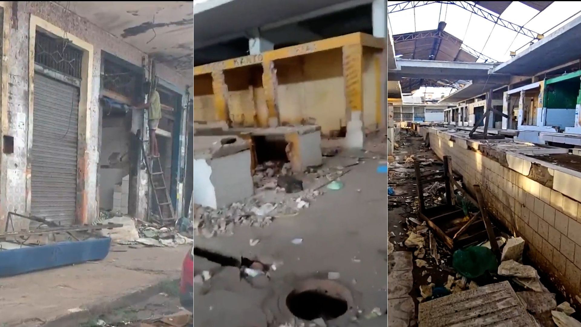 Fechado para reforma, Mercado Central de São Luís é alvo de furtos e depredação 