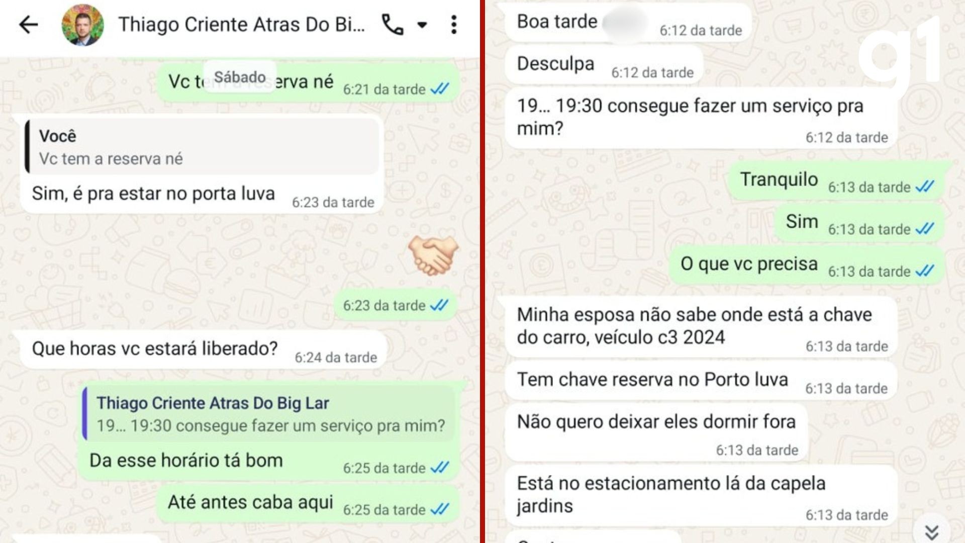 Conversa com chaveiro revela plano de ex-perito para colocar 1 kg de cocaína no carro da ex em Cuiabá