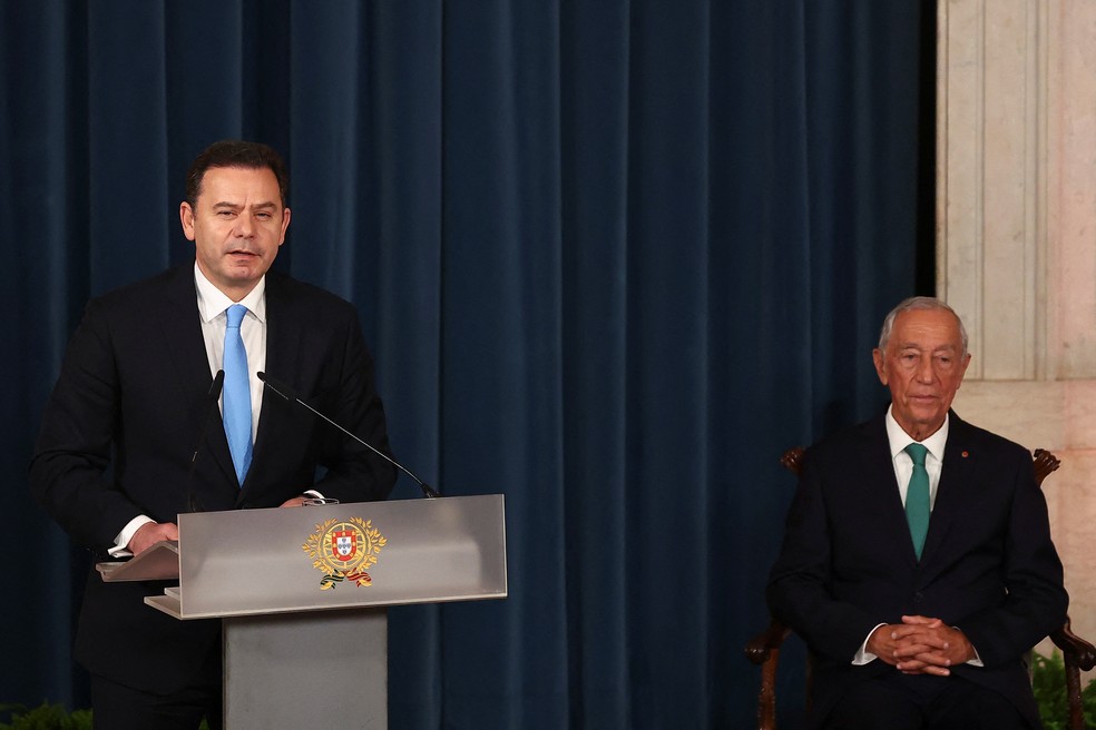 Primeiro-ministro de Portugal Luís Montenegro — Foto: Pedro Nunes/Reuters