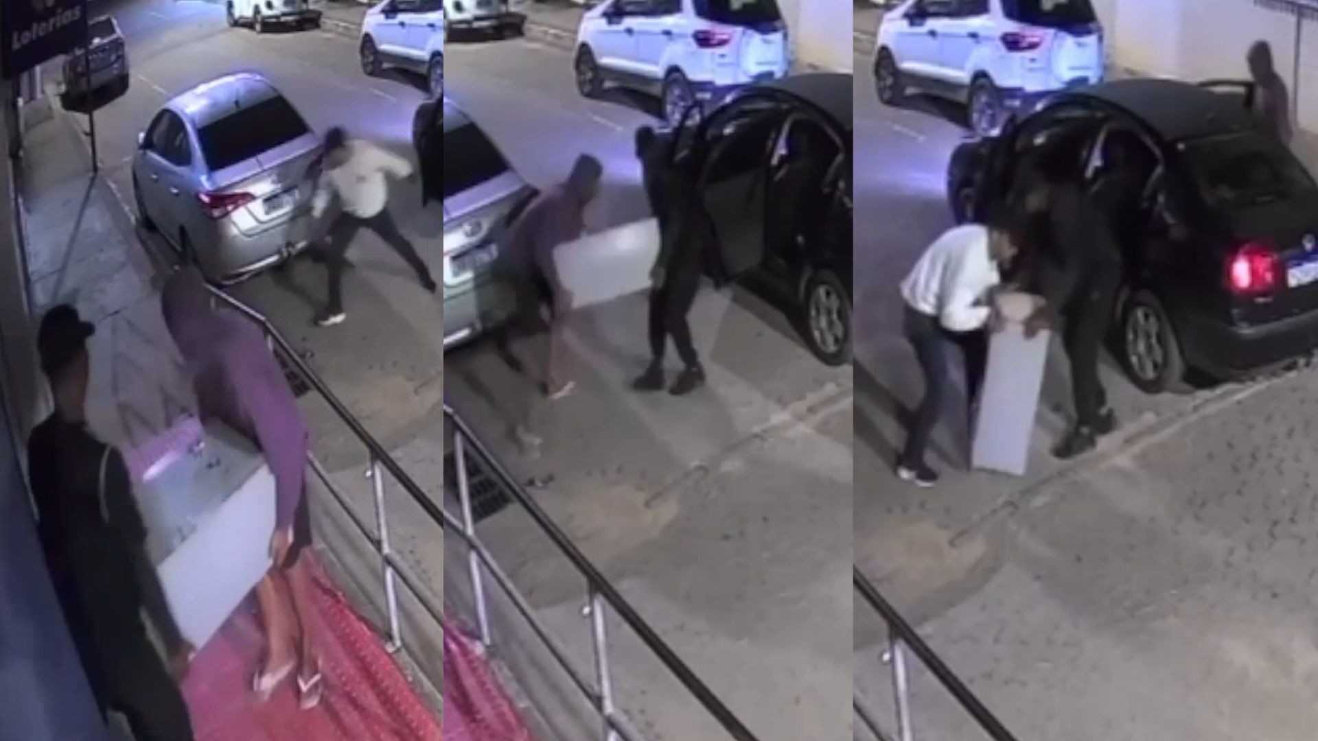 VÍDEO: criminosos invadem lotérica, roubam cofre e descobrem que não tinha dinheiro dentro