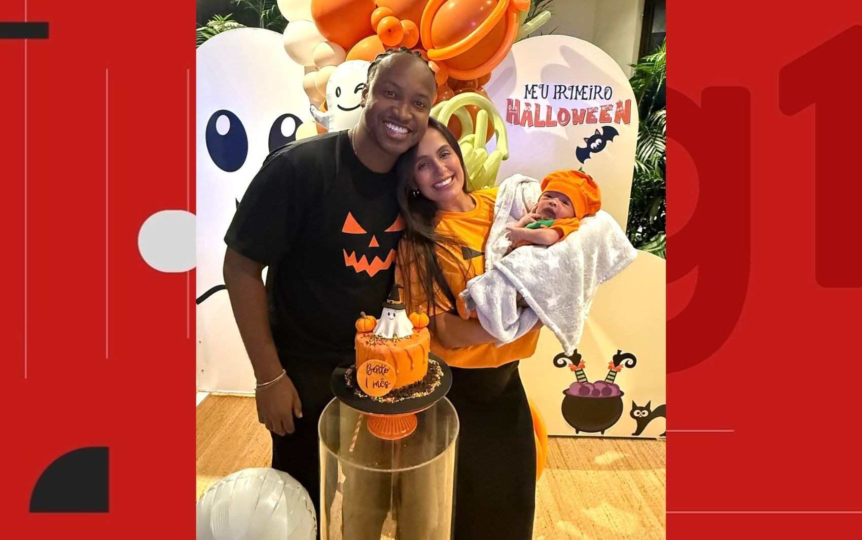 Carol Peixinho e Thiaguinho mostram detalhes de 'mesversário' de Bento inspirado no Halloween