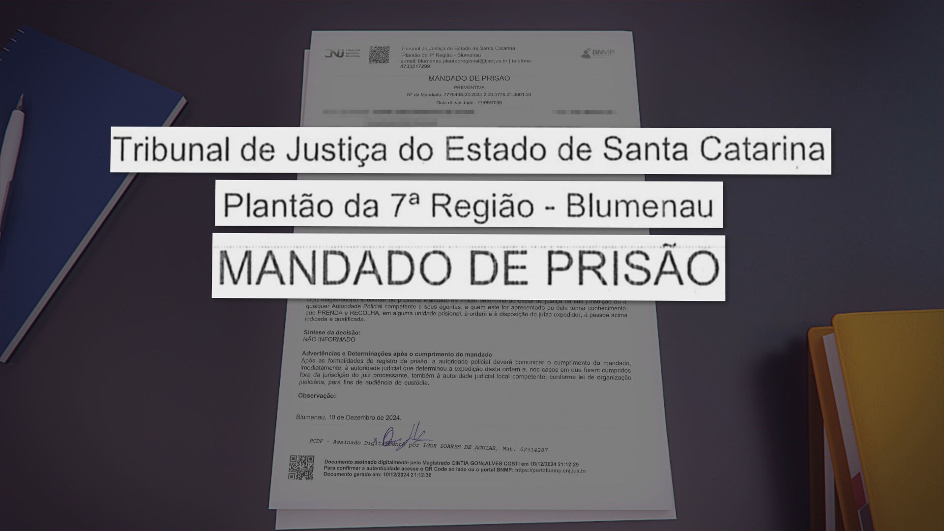 Homem é preso por engano por causa de mandado com assinatura falsa de juíza