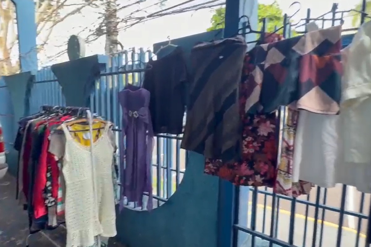 Bazar solidário tem roupas, calçados e outros itens a partir de R$ 5