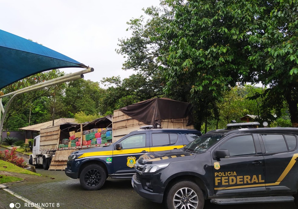 Investigação mira em tráfico transnacional de drogas — Foto: Polícia Federal