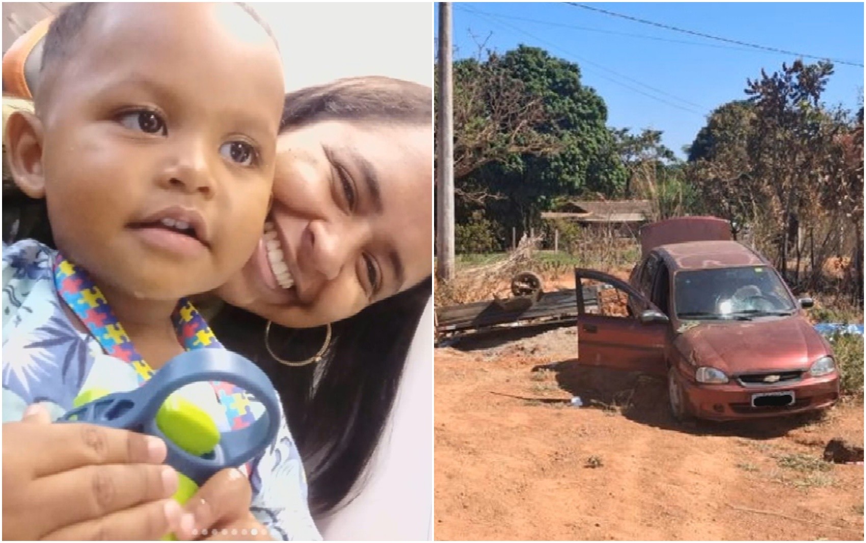 Criança de 3 anos morre após ser atingida por carretinha que se soltou de carro, em Luziânia