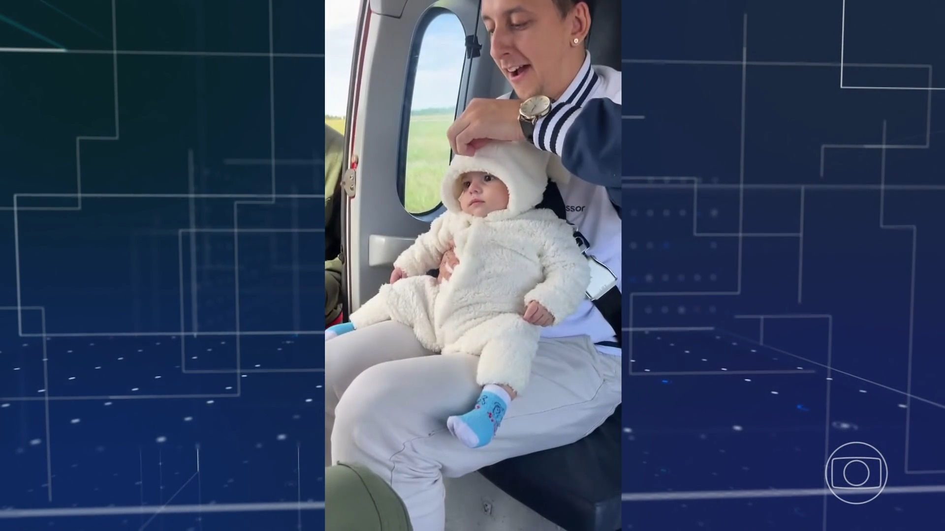 Bebê de 3 meses, que foi transferido de hospital no RS em avião da FAB, recebe alta