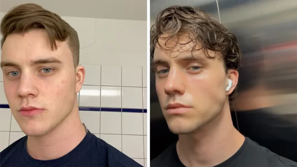 Leander afirma que está tentando melhorar a aparência para aumentar sua autoestima — Foto: CRÉDITO, LEANDER