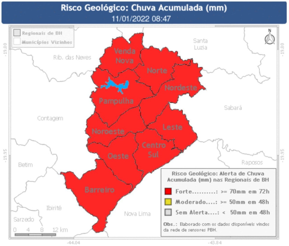 Defesa Civil emite novo alerta de risco geológico forte em todas as ...