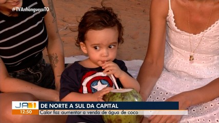 Altas temperaturas impulsionam venda de água de coco