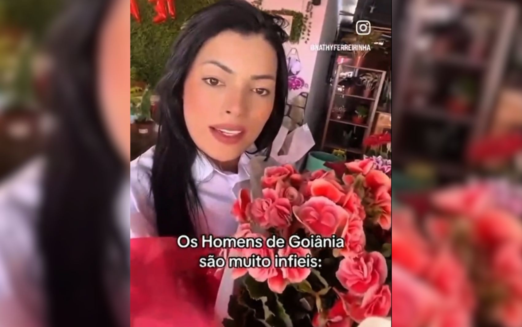 Florista diverte web com vídeo de desabafo sobre motivo que homens compram buquê em Goiânia: 'Só para pedir perdão'