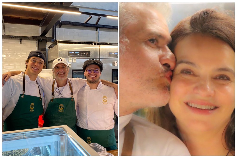 Sérgio com os filhos, Gustavo e Pedro, e com a esposa, Sandra Mara. Família mora em Jundiaí (SP) — Foto: Arquivo Pessoal